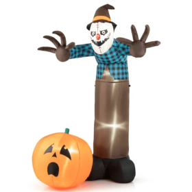7 Feet Inflatable Decorated Halloween Scarecrow (Option: As picture)