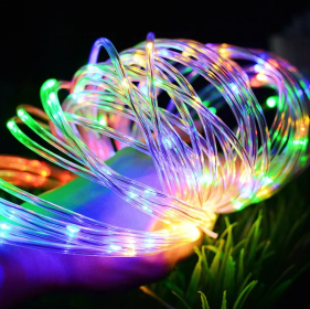 33FT  LED Strip Rope Light Tube String Outdoor Garden Party Decoration Lights (Option: Multicolor)