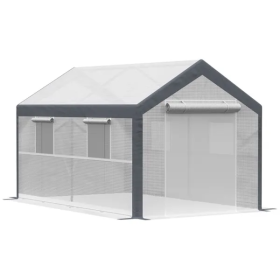 Mini Walk-in Greenhouse (Color: Grey)