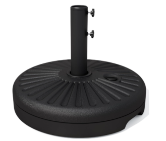 Courtyard Furniture-sunshade-center Pillar Base (Color: Black)